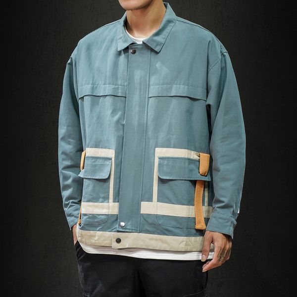 

outdoor black casual men's autumn winter cargo black blue jacket 2020 oversize 4xl 5xl fashion clothes, Black;brown