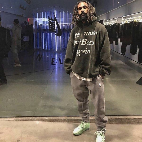 

rebirth cpfm kanye loose fog street jerry autumn and winter sweater hoodie, Black