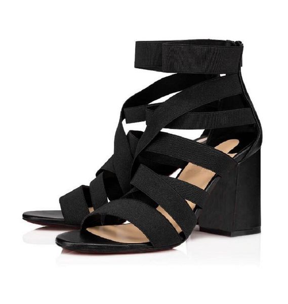 

luxurys designers women point toe pumps dress shoes cross strap pumps thin heel red bottom leathe high heels lady dress shoes wedding pumps, Black