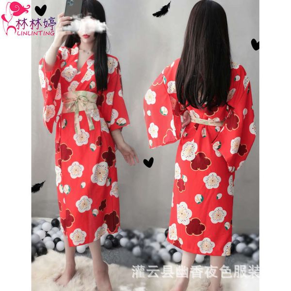 

tempts lin japane ting lingerie girl deep v long feather knitted kimono, Black;white