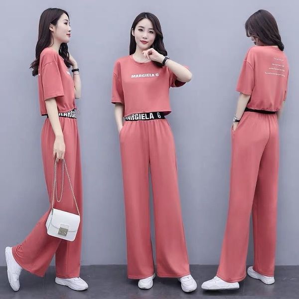 

uippg летней мода и отдых в западном стиле широкой ноги костюма женского тонкого костюма брюки suitwide нога кальсоны suitwith одежда коротк, Gray