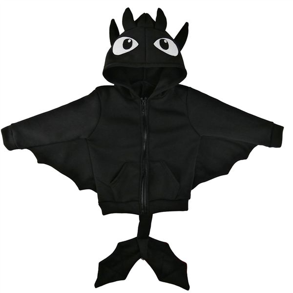 

children pajamas sets kids cosplay coat costume girls boys halloween teen hooded sweatshirt dragon toothless snorlax totoro y200704, Blue;red