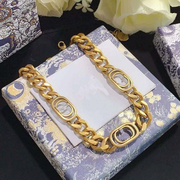 

dijia 2020 classic new light body letter cd bracelet necklace female net red, Silver