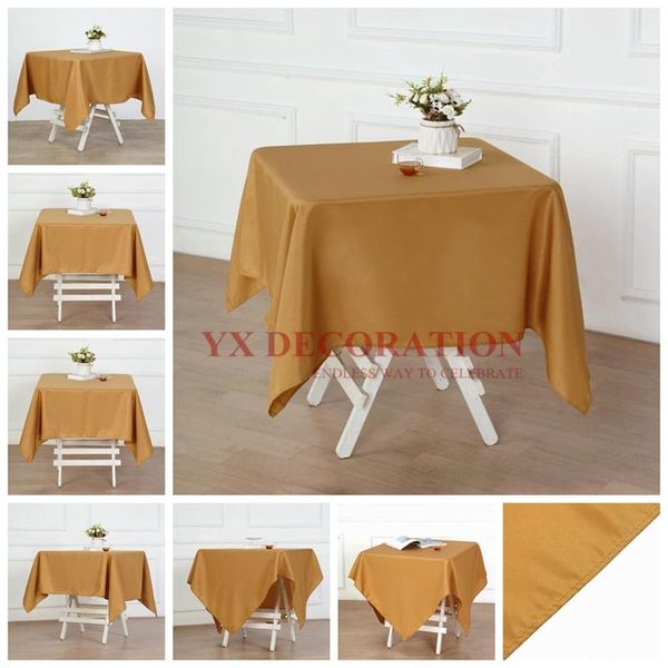 

square rectangle poly table cloth overlay seamless tablecloth for wedding banquet event decoration