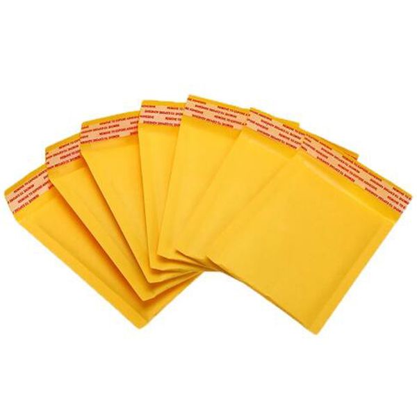 13 * 13 cm Kraft Bubble Bustes Buste da imballaggio in carta Borse imbottite I pacchetti Pacchetti Bolle Busta Busta Couriere Borsa