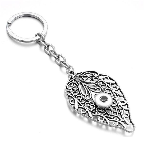 

new snap jewelry 12mm 18mm snap key chains for keyring women gifts girl leaf keychain bag penda jllrrr