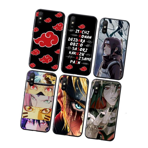 

1dwnaruto animation akatsuki silicone cover millet redmi note k30 k30s super 10x 8 8a 7 6 k20 pro 7a 6a s2 ir 5g mobile phone case