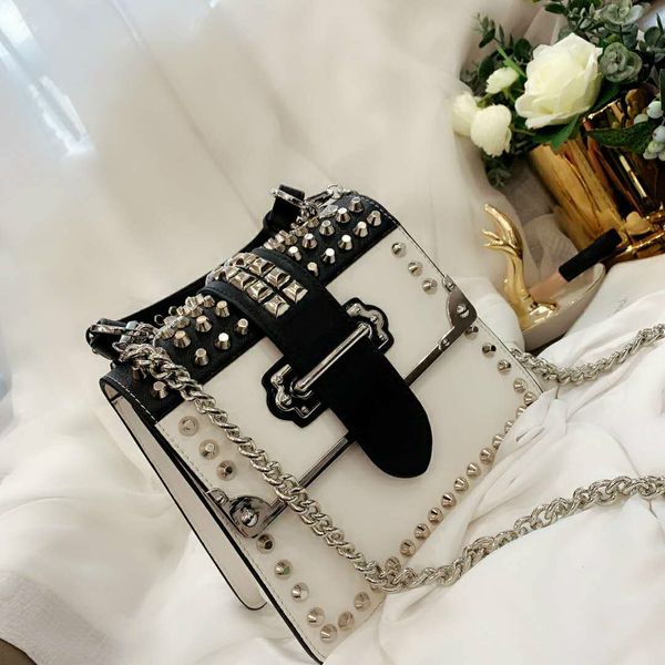 

women's crossbody bags rivet chain bags shoulder envelope-shaped flaps fashion style shimmer small size with box for youth