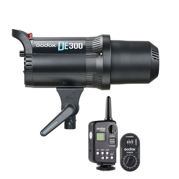 

godox de300 300w компактная студия flash light strobe освещение лампы головка камеры вспышки monolight ft-16 передатчик ftr-16 приемник
