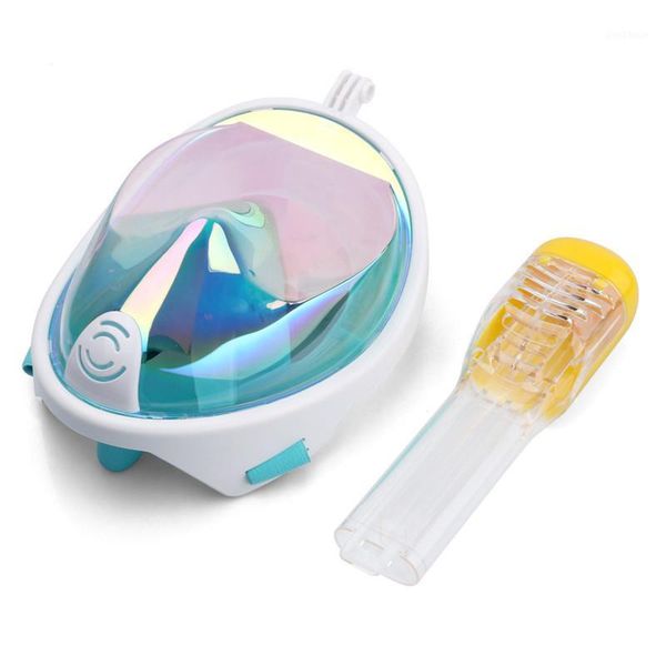 

diving masks electroplating reflective mask underwater scuba anti fog full face snorkeling swimming snorkel equipment 180 degree view1