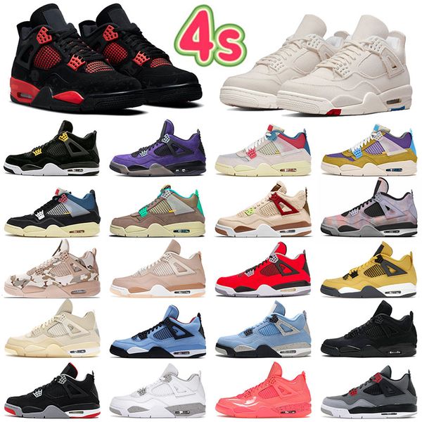 

designer canvas jumpman 4s basketball shoes 4 black cats trainers canyon purple suede zen master red thunder university blue white oreo spor