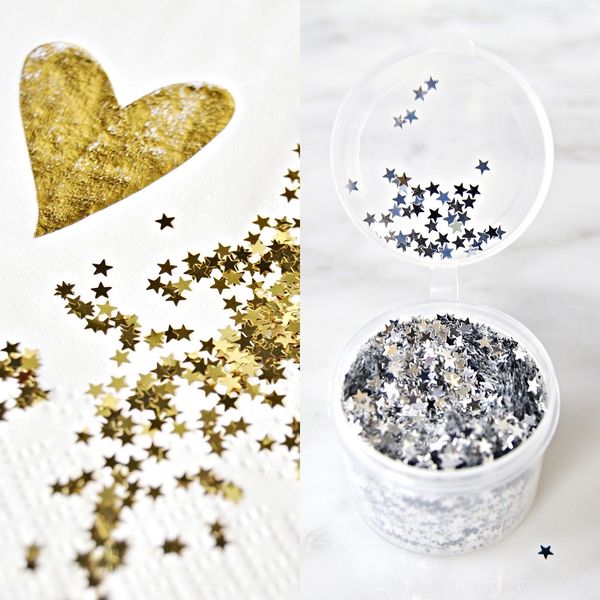 

74cze 3mm balloonaccessories sequins wave star five-pointed ball diy accessories party decoration paper scraps net diy laser balloonred ball