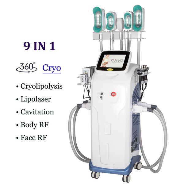 Macchina per criolipolisi scupsure approvata CE 360 Cryo fat congelato macchine per modellare il corpo Caviazione RF Lipo lipolisi laser grassi della pancia dimagranti