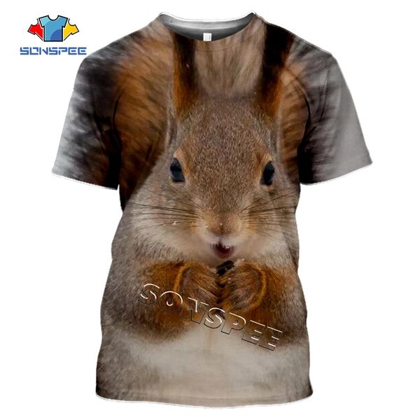 

animal squirrel summer homme 3d print shirts plus size graphic hentai men clothing