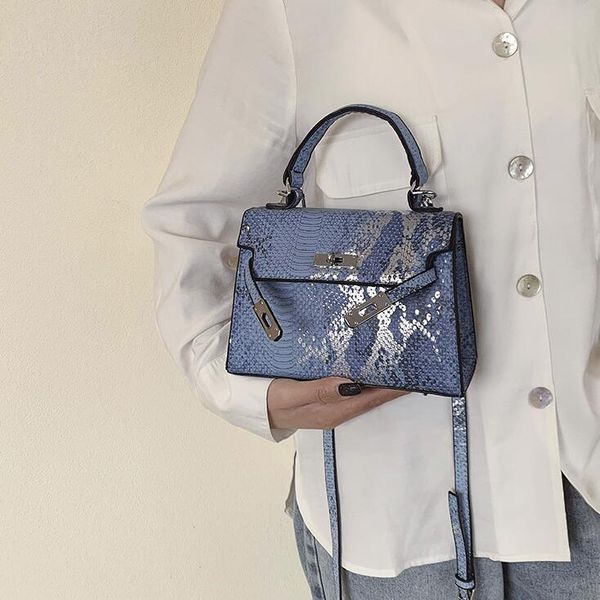 

hbp factory women handbag bags brand crocodile pattern handbags street trend contrast shoulder bag personality crocodiles leather messenger