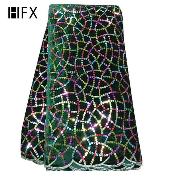 

2020 latest velvet sequined lace fabric french nigerian lace fabrics sequin african fabric wedding, Pink;blue