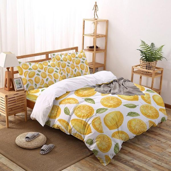 

bedding sets fruit fashion style home bed duvet cover flat sheet pillowcase twin full king  set1