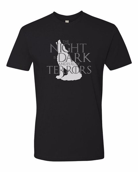 

мужчины творческий casual men's high quality tops hipster tee ночь темна и полна terrors печати толстовка с капюшоном балахон мужчин тенниск