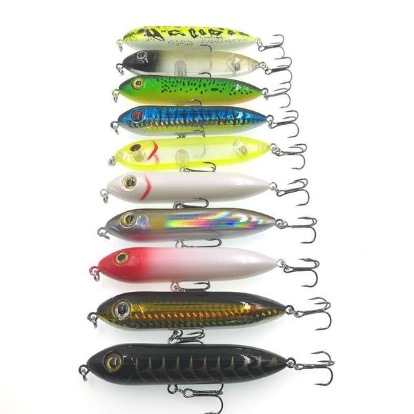 

pencil bait ater popper wobblers pesca lure 12g 10cm fishing lures 2020 floating fishing tackle carp bass fishing jllikp