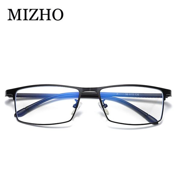 

mizho 4color metal glasses frame men business rays radiation plastic titanium anti blue light glasses women, White;black