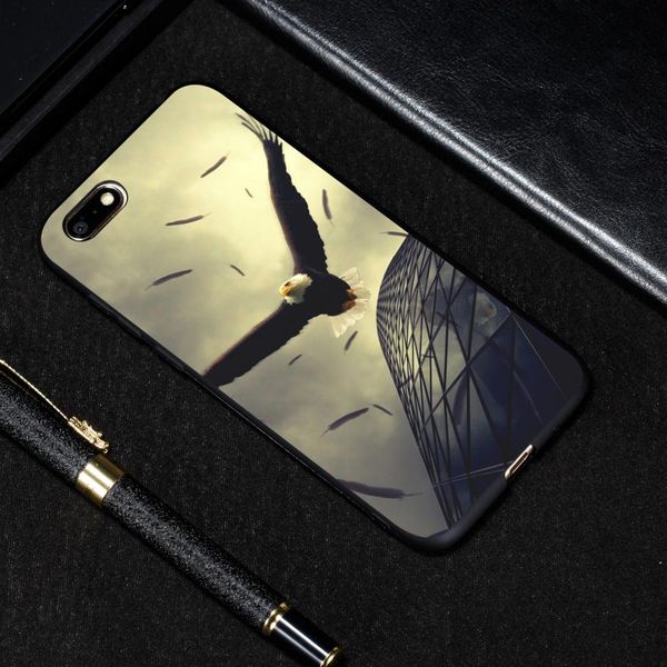 

eagle painted pattern soft tpu case for huawei y5 prime