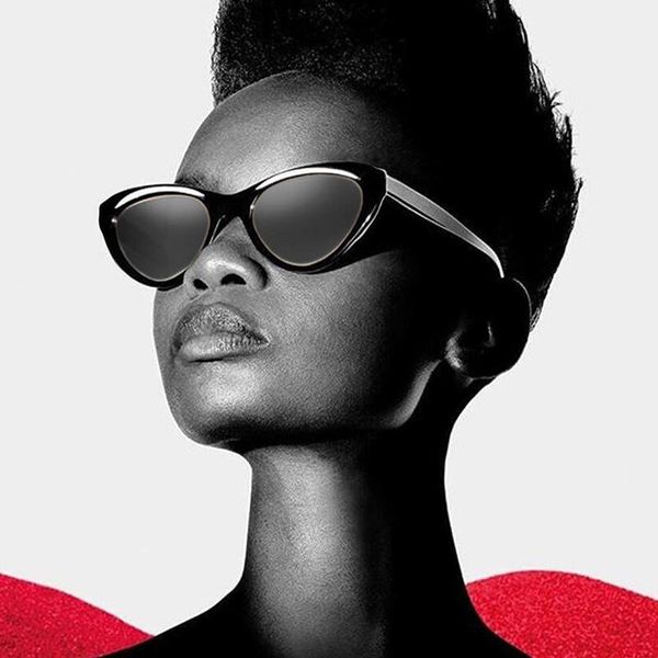 

sunglasses cat eye women vintage gradient sunglass black shades retro brand designer mirror triangle cateye sonnenbrille, White;black