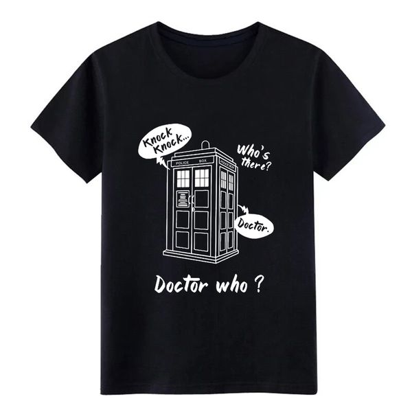 

knock knock who s there doctor who designer round collar solid color cute humor summer style novelty sport hooded sweatshirt hoodie t shirt