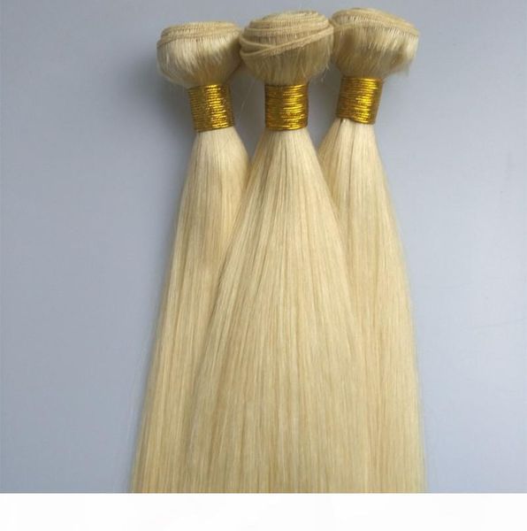 

большие промотирования человека remy выдвижения волос straight weave цвет волос 613 связки 3 4шт double уток, Black