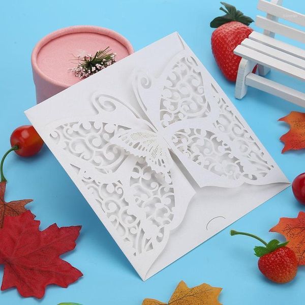 

10pcs elegant laser cut christmas wedding festival invitations cards kits1
