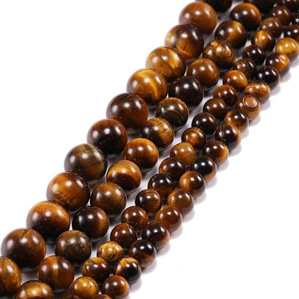 

1strand lot 4 6 8 10 12 mm natural stone tiger eye agates round beads loose spacer bead for jewelry making diy necklace bracelet h bbyoev
