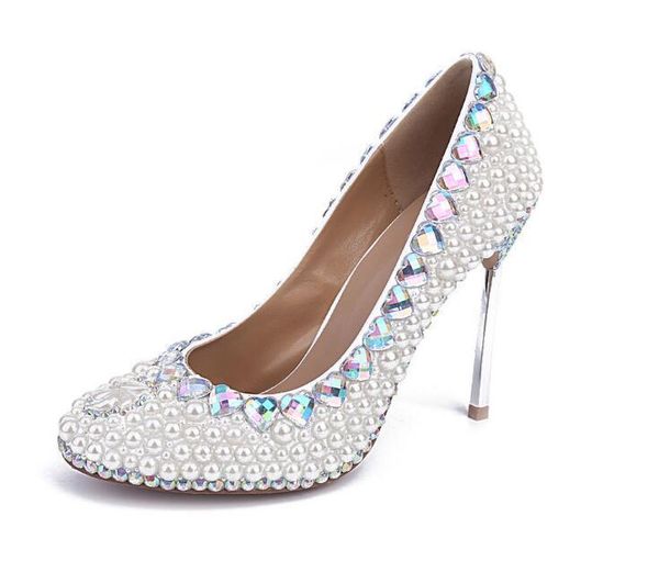 

свадебное pumps pearl silver стилет каблук white pearl свадебная обувь rhinestone тонкие каблуки люкс удобные ботинки партии, Black