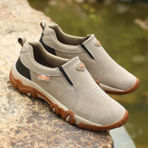 

men's casual shoes fashion trend male loafers slip-on outdoors non-slip sneakers zapatillas hombre for tennis street walking, Black