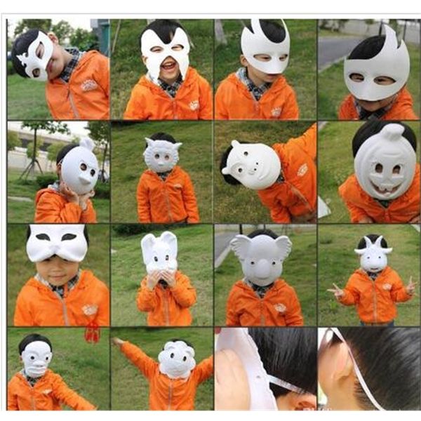 

diy mask hand painted halloween white 500pcs face mask zorro crown butterfly blank paper mask masquerade party cosplay masks cw0298