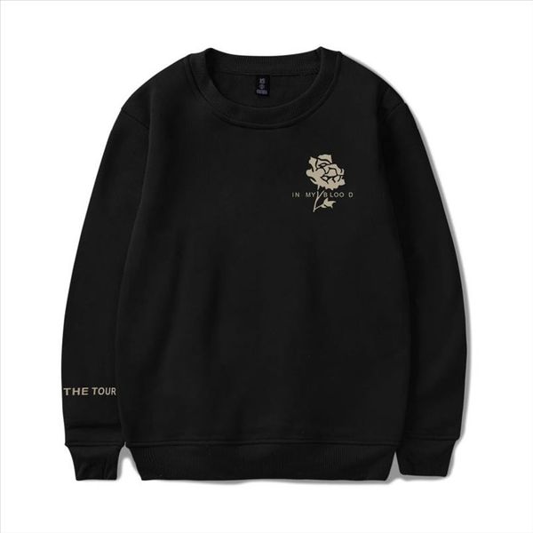 

shawn mendes моды напечатаны на шеи толстовки женщин мужчины с длинным рукавом толстовка 2021 горячая распродажа модная уличная одежда одежд, Black