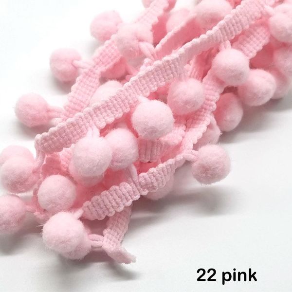 

1 5yard pom pom fringe lace ribbon pompom trim ball fabric diy sewing tassel lace kintted fabric handmade diy craft accessorie h jllqih