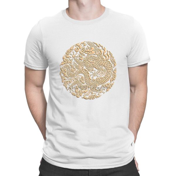 

gold dragon shen long casual streetwear normal big sizes mens fun summer print sport hooded sweatshirt hoodie t shirt