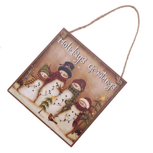 

1pc christmas wooden pendants hanging board door home decorations diy xmas year wedding party decor new oem
