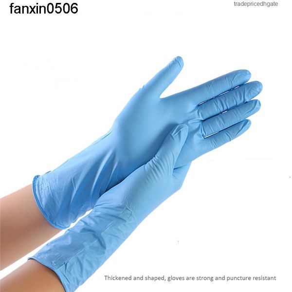 

black nitrile cleaning disposable washing authentic latex household glovelaboratory nail art tattoo 100pcs static gloves haqc