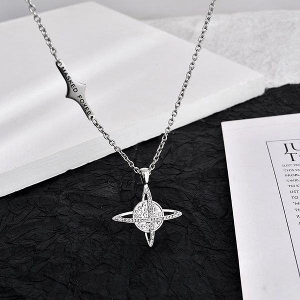

chains fashion men's necklace crystal retro wild pendant jewelry, Silver