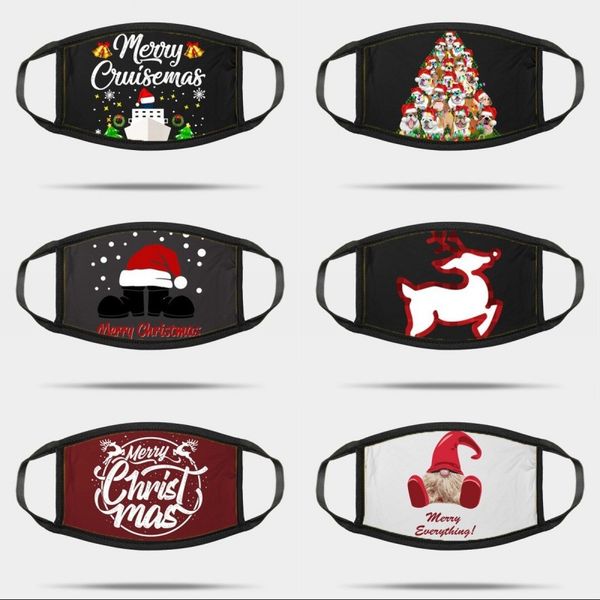

fashion face mask christmas elk skull santa claus personality multi color ventilation reusable woman man dust mouth masks 4 5swa k2