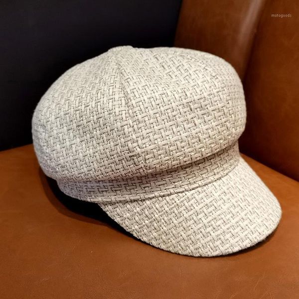 

outdoor hat women autumn japanese octagonal hat women fashion beret1, Blue;gray