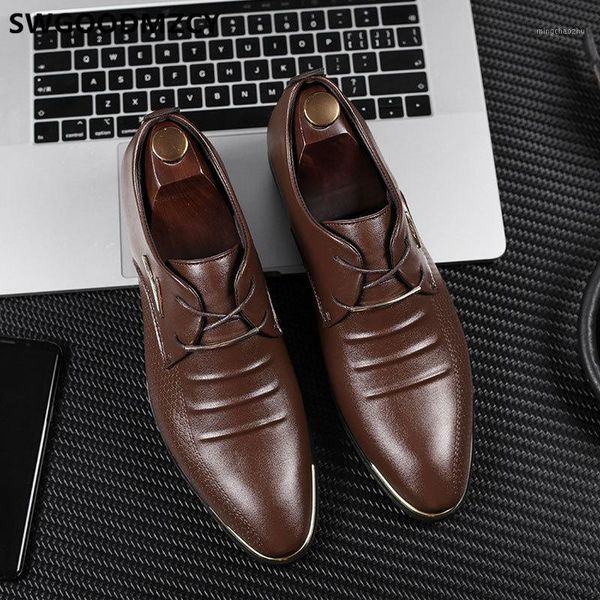 

dress shoes men classic suit formal coiffeur business oxford leather luxury designer big size 48 zapatos de1, Black