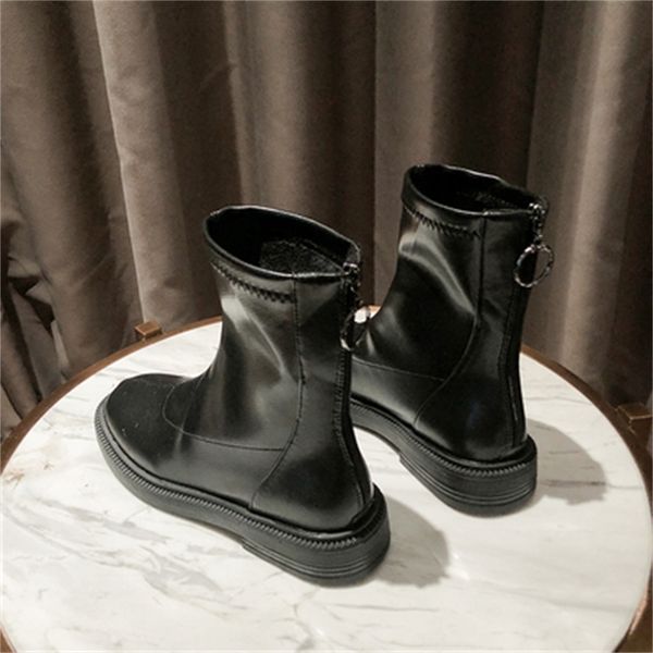 

new warm 2021 winter leather models snowboots knee high fashion shoes women female zapatos mujer boot 35-40 fd3a, Black