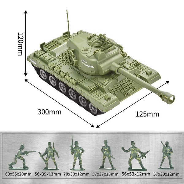 

plastic friction tanks truck toy with army soldier for boy to play vehicle model