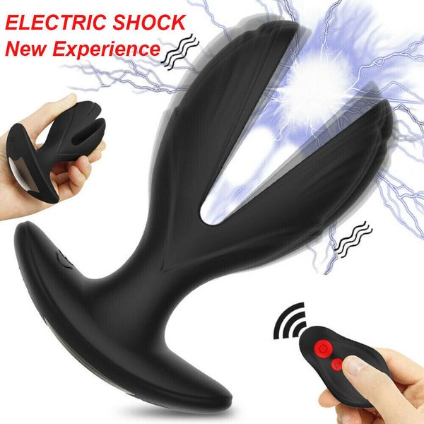 Controle remoto wearable vibratório anal dilatador gancho bunda cauda plug vibrador de próstata gay choque elétrico sexy máquina brinquedos masculino xxx