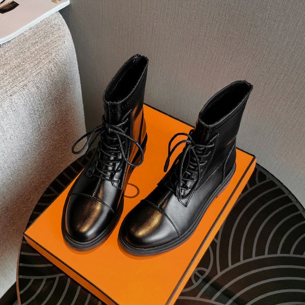 

ann martin women's spring and autumn single 2020 new british style thick heel zipper skinny leather short boots