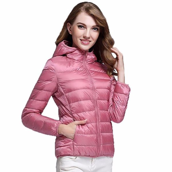 

2020 wear mark double-sided 90% of white duck down women women's winter jacket with slim short clothing coat plus hxn7, Black