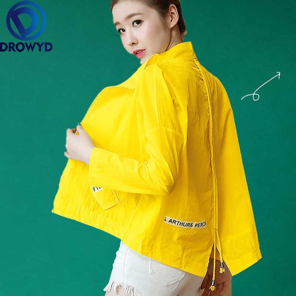 

summer white thin baseball jacket women casual pockets transparent bomber breathable sunscreen cardigan loose coat 3 colors, Black;brown