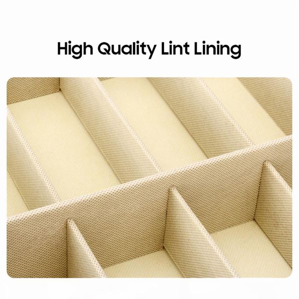 

vivibee 8 storage black pu leather sunglasses tray fashion crocodile brown display case eyeglasses carrying box