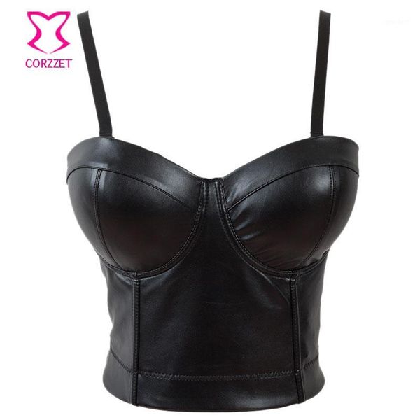 

bras 6xl black pu leather brassiere push up bra big size bralette bustier crop for women party club rave brasier mujer1, Red;black
